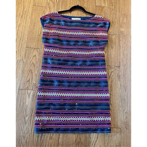 Trina turk breene sequin shift dress size 6 - Picture 7 of 11
